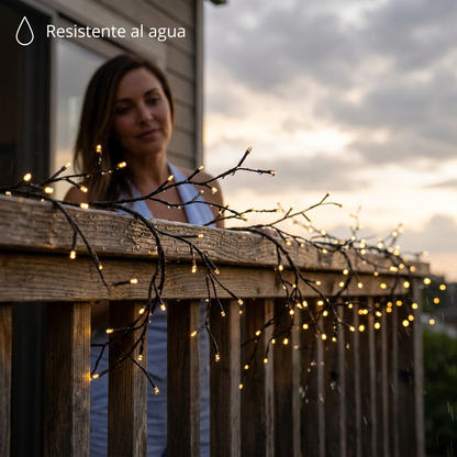Enredadera de Luces Navideñas – LED Flexible, Luz Amarilla